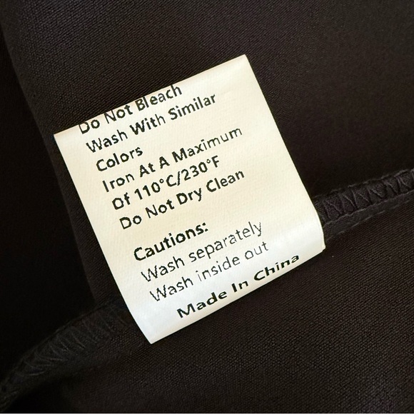 Commense Black Sleeveless V Neck Belted Midi Dress Small NWT - Picture 9 of 9